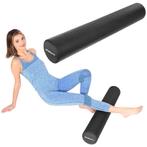 Foam roller zwart - 90×15 cm - medium-hard massage roller, Ophalen of Verzenden, Nieuw