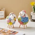 Vilten Schapen Beeldje – Kawaii Decoratie voor Huis