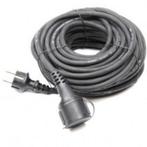 Verlengkabel 230 volt , 20 meter Zwart Neopreen, Verzenden, Nieuw