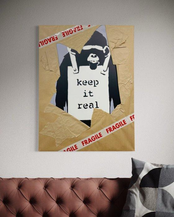 AIIROH - Escape From The Museum - Keep It Real by Banksy, Antiek en Kunst, Kunst | Designobjecten