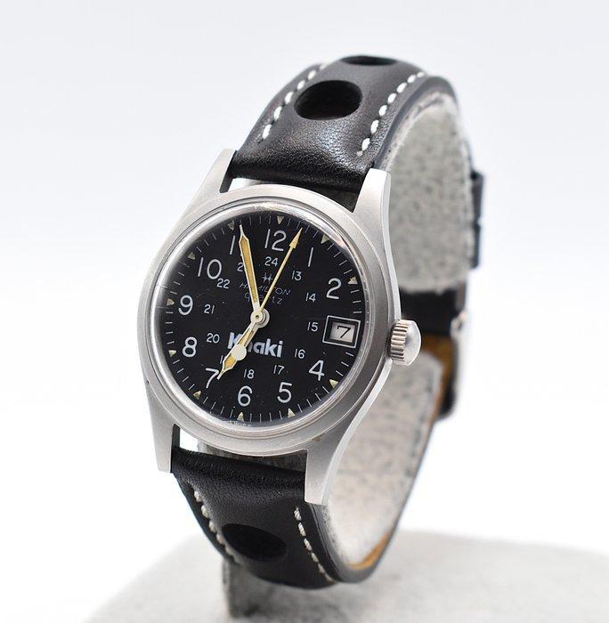 Hamilton - Khaki - Zonder Minimumprijs - 9239 - Date -, Sieraden, Tassen en Uiterlijk, Horloges | Heren