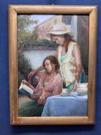 Raffaele Concilio (XX) - Lettura in giardino, Antiek en Kunst