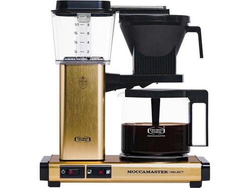 Moccamaster KBG Select - Koffiezetapparaat - Brushed Brass –, Witgoed en Apparatuur, Koffiezetapparaten, Zo goed als nieuw, Verzenden