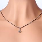 Halsketting - 18 karaat Witgoud - 1.25ct. tw. Diamant, Sieraden, Tassen en Uiterlijk, Kettingen, Nieuw