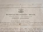 Certificaat voor reliekschrijn met zegel - Papier - 1875 -
