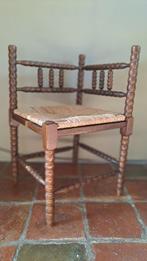 Stoel - Eikenhout/Biezen, Antiek en Kunst, Curiosa en Brocante