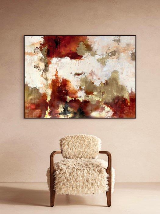 Ellis Hollering - Burnt Gold - XXL Abstract, Antiek en Kunst, Kunst | Schilderijen | Modern