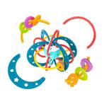 2 in 1 Rammelaar en Bijtring Baby Turkoois - Montessori, Ophalen of Verzenden, Nieuw