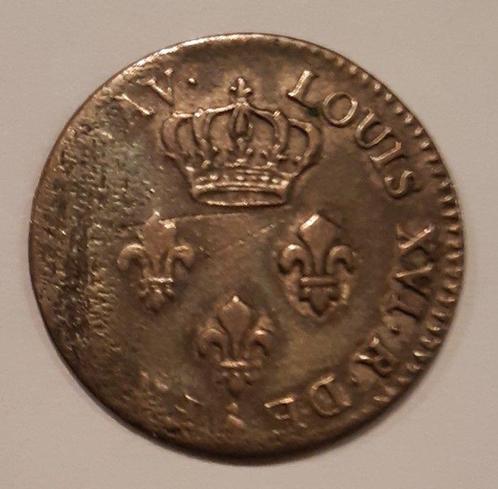 Isles de France et de Bourbon Louis XVI (1774-1792). 3 Sols, Postzegels en Munten, Munten | Europa | Euromunten