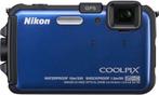 Nikon Coolpix AW100 Waterdichte Digitale Compact Camera - Bl, Verzenden, Zo goed als nieuw