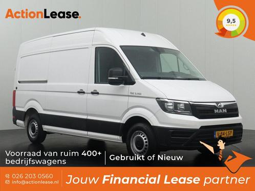 MAN TGE L3 H3 2023 €329 per maand, Auto's, Bestelauto's, Te koop, Zwart, Automaat, Financial lease, BTW verrekenbaar, Diesel, Wit