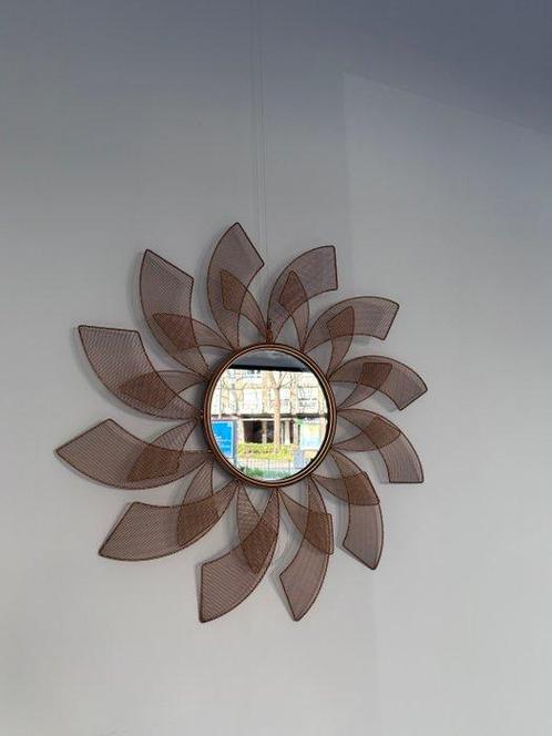 Wandspiegel - Staal, Spiegel, Antiek en Kunst, Kunst | Designobjecten
