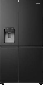 Hisense RS818N4TFC side-by-side koelkast - zwart, 150 tot 200 liter, Verzenden, 60 cm of meer, Met aparte vriezer