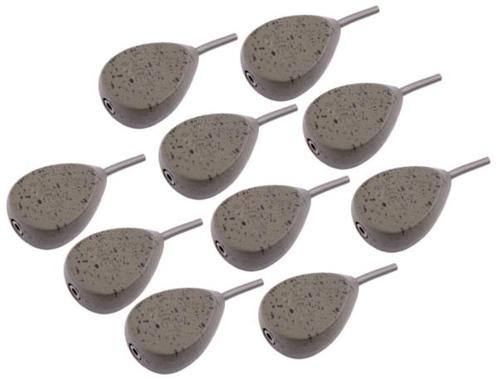 NGT Gecoat Camo Lood Inline Flat Pear 70g (10 stuks), Watersport en Boten, Hengelsport | Algemeen, Dobber of Lood, Nieuw, Verzenden