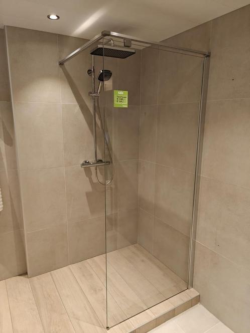 Showmodel Inloopdouche 90cm helder glas - 0084, Doe-het-zelf en Verbouw, Sanitair, Douche, Nieuw, Chroom, Glas, Ophalen