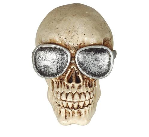 Halloween Schedel Bril 11cm, Hobby en Vrije tijd, Feestartikelen, Nieuw, Verzenden