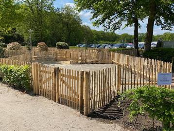 Houten tuinpoort kastanje tuinpoort schapenhek hekwerk hout