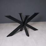 Matrix tafelpoot Kruispoot onderstel staal poedercoat zwart, Huis en Inrichting, Overige vormen, 50 tot 100 cm, Nieuw, Tafelpoot