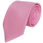 Roze stropdas Diamond - 8cm • UITVERKOOP!!!, Kleding | Heren, Stropdassen, Effen, Verzenden, Nieuw, Roze