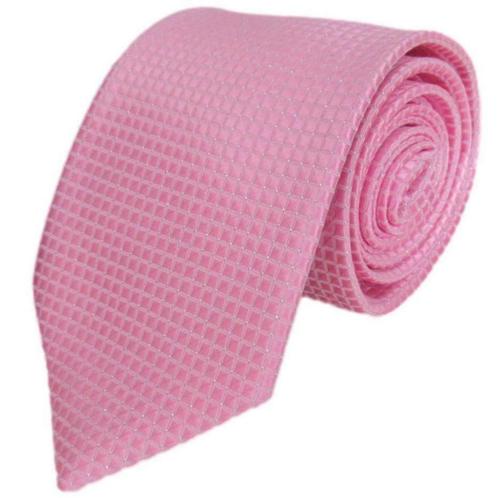 Roze stropdas Diamond - 8cm • UITVERKOOP!!!, Kleding | Heren, Stropdassen, Effen, Roze, Nieuw, Verzenden