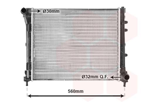 RADIATOR VOOR FIAT 500 2015- 1559505, Auto-onderdelen, Airco en Verwarming, Nieuw, Ophalen of Verzenden