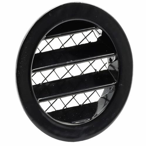 Nedco Rond aluminium schoepenrooster - Ø 100 mm - zwart -.., Witgoed en Apparatuur, Airco's, Nieuw, Ophalen of Verzenden