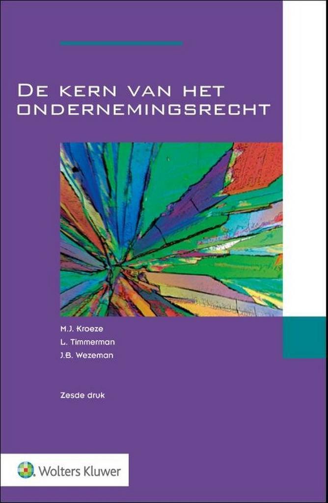 9789013164336 De kern van het ondernemingsrecht, Boeken, Schoolboeken, Zo goed als nieuw, Verzenden