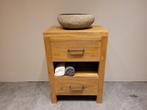 Badkamermeubel hout 60x42x85cm - Naturel, Huis en Inrichting, Badkamer | Badkamermeubels, (Half)hoge kast, Nieuw, Minder dan 100 cm