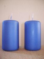Cilinderkaars Blauw/ Lavendel set 2stuks (Cilinderkaarsen), Ophalen of Verzenden, Nieuw