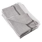 Theedoek 75x50cm - zwart - per 10, Verzenden, Nieuw in verpakking, Reinigen