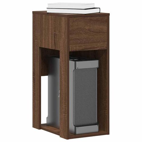 vidaXL Computertorenstandaard met lade 30x44x74 cm bruin, Huis en Inrichting, Bureaus, Nieuw, Verzenden