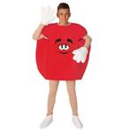 M&M Kostuum Volwassenen Rood, Kleding | Dames, Ophalen of Verzenden, Nieuw
