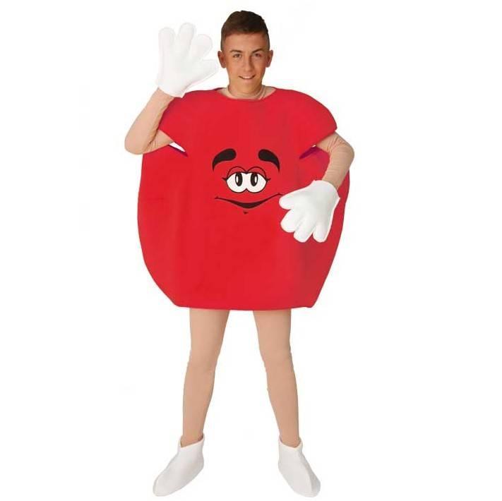 M&M Kostuum Volwassenen Rood, Kleding | Dames, Carnavalskleding en Feestkleding, Nieuw, Ophalen of Verzenden