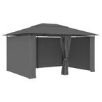 Tuinpaviljoen met gordijnen 4x3 m antraciet (Overige), Huis en Inrichting, Verzenden, Nieuw