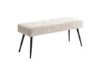 Bank BOUTIQUE 100cm beige koord - 45729, Ophalen of Verzenden, Nieuw