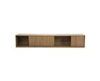 TV meubel Milo 240x42cm - bruin | Eleonora, Huis en Inrichting, Ophalen of Verzenden, Nieuw