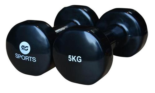 Vinyl dumbells 2 x 5.0 kg, Sport en Fitness, Fitnessmaterialen, Nieuw, Verzenden
