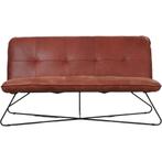 Smile Special - Vintage leer Rood, Huis en Inrichting, Nieuw, Ophalen of Verzenden, Rechte bank, Minder dan 150 cm