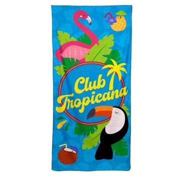 Strandlaken/Handdoek Club Tropicana - Flamingo&Toekan - Micr beschikbaar voor biedingen