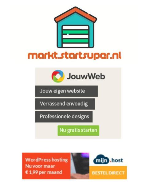 Start jouw website Hier, Diensten en Vakmensen, Webdesigners en Hosting, Domeinregistratie, Webdesign, Webhosting, Website Bouw