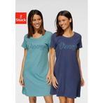 Vivance Dreams Nachthemd met print in kant-look (Set van 2), Verzenden