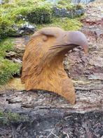 Beeld, metal wall sign of hawk - 25 cm - Gietijzer