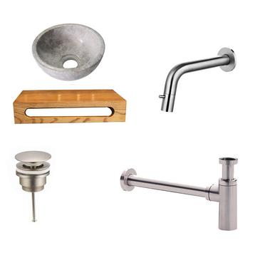 Sani Royal Tundra Grey Marmer Fonteinkom met beschikbaar voor biedingen