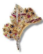 Broche - 14 karaat Geel goud, Prachtige broche van 14 karaat