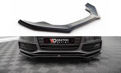 Voorspoiler V.4 Audi A4 S-Line / S4 B8 FL Maxton Glans Zwart, Auto-onderdelen, Carrosserie en Plaatwerk, Ophalen of Verzenden