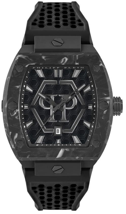 Philipp Plein PWPUA0624 The Hexagon Phantom horloge, Sieraden, Tassen en Uiterlijk, Horloges | Heren, Kunststof, Nieuw, Staal