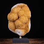 Exclusieve Citrienkwarts - Botroidale Druzy - Zeldzaam, Verzamelen, Mineralen en Fossielen
