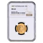 Gouden 10 Gulden 1897 Wilhelmina MS 64, Postzegels en Munten, Munten | Nederland, Verzenden