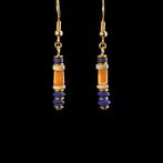 Oude Egypte, late periode Oorbellen met Lapis Lazuli,