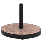 vidaXL Parasolvoet rond 12 kg terracottakleurig, Tuin en Terras, Verzenden, Nieuw, Parasolvoet
